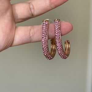 ⚜️💗 Elegant Statement Pink and Gold Earrings